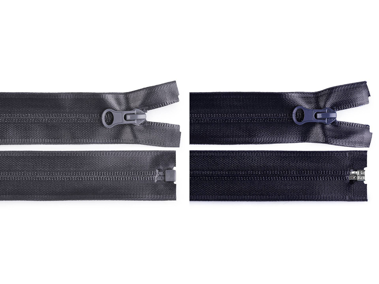Vodeodolný zips No 7 dĺžka 85 cm špirálový