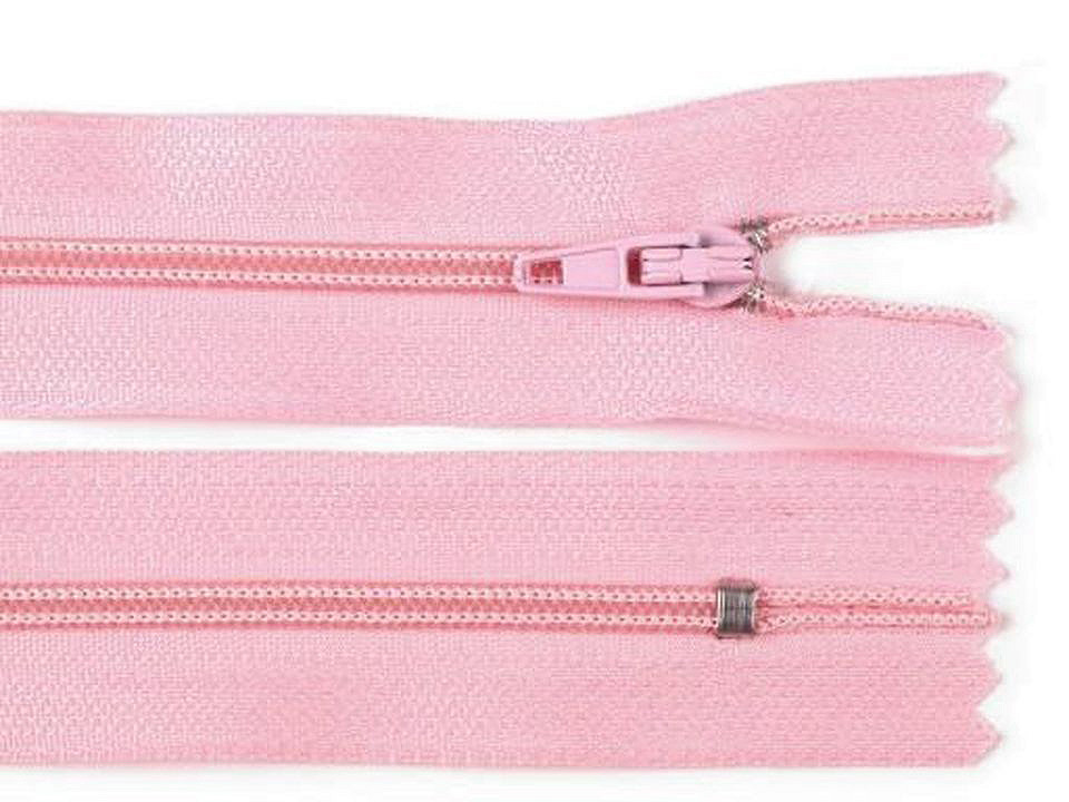 Spirálový zip No 3 délka 35 cm pinlock, malé, 101 bílá