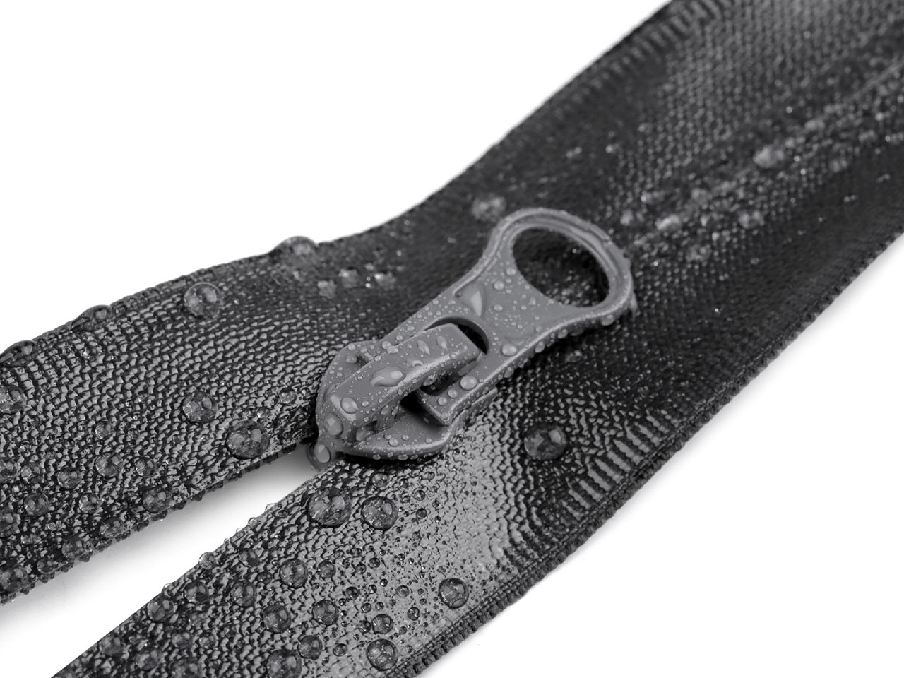 Vodeodolný zips No 7 dĺžka 75 cm špirálový