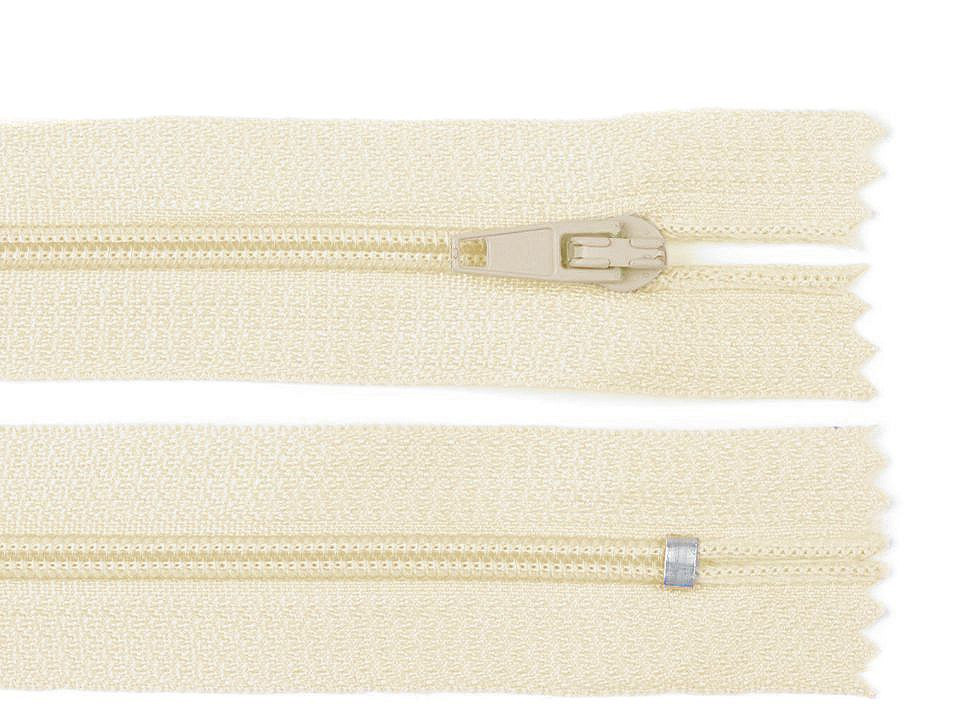 Špirálový zips No 3 dĺžka 12 cm autolock