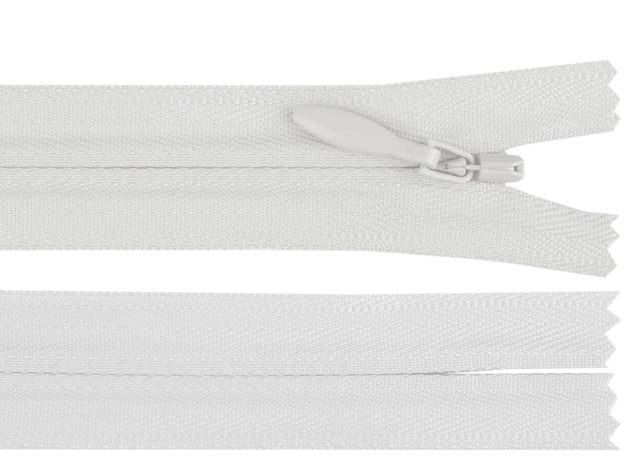 Špirálový zips skrytý YKK No 3 dĺžka 60 cm