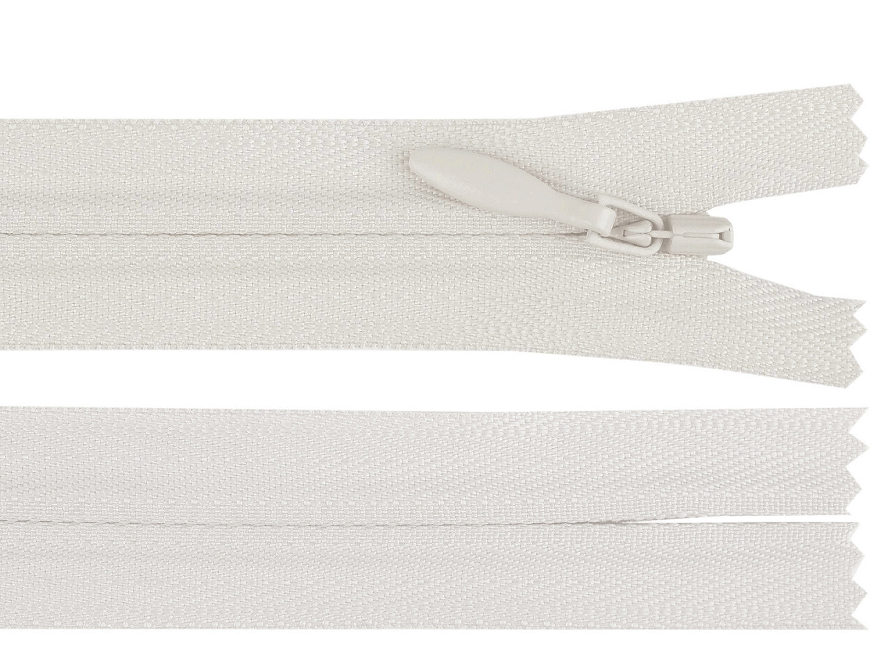 Spirálový zip skrytý YKK No 4 délka 60 cm, střední, 919 modrá pařížská
