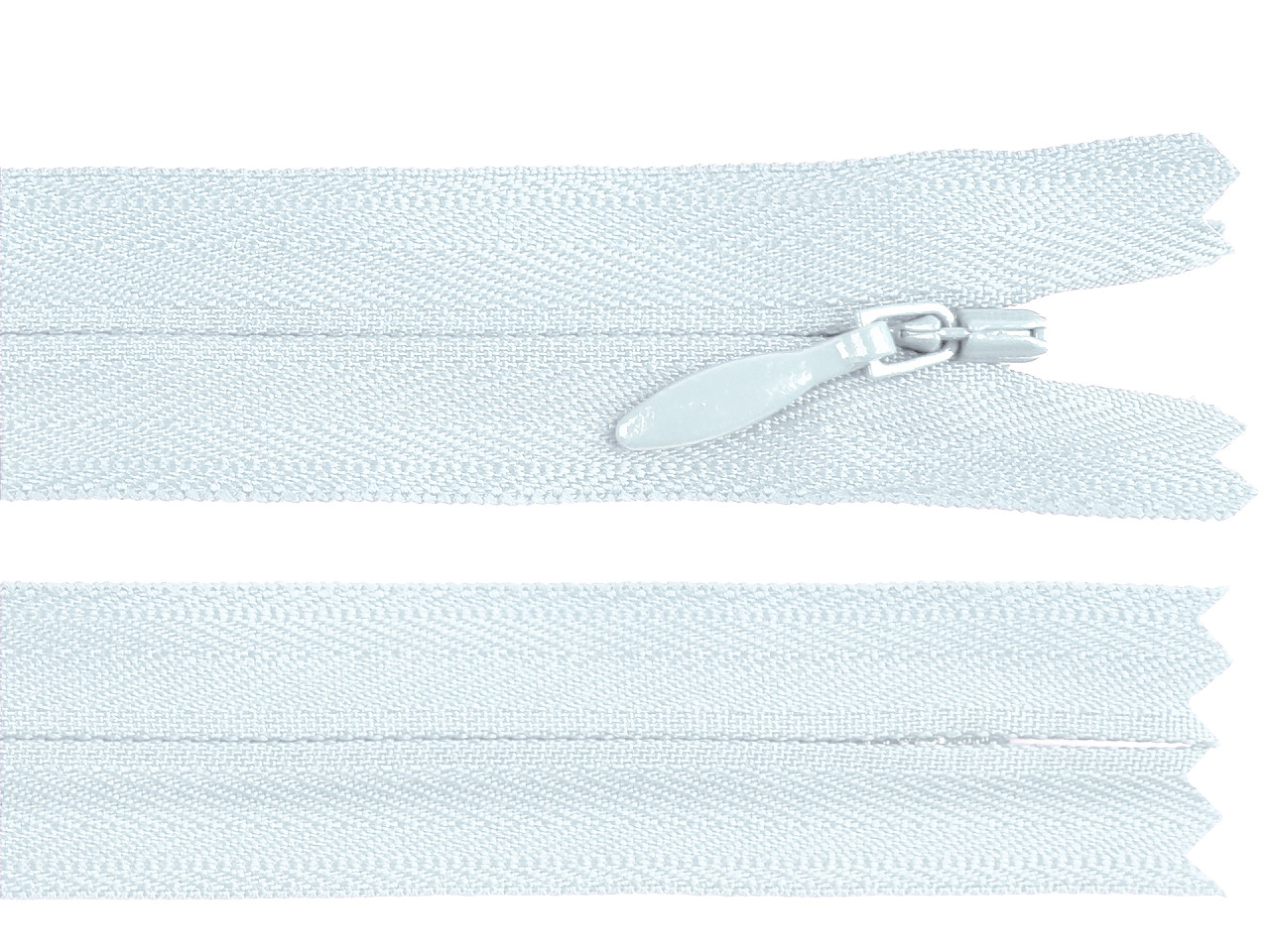 Spirálový zip skrytý YKK No 4 délka 60 cm, střední, 068 fialová lila