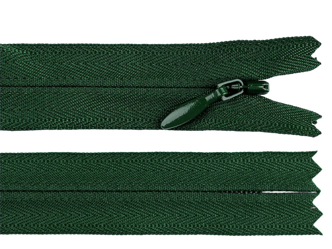 Spirálový zip skrytý YKK No 4 délka 50 cm, střední, 068 fialová lila