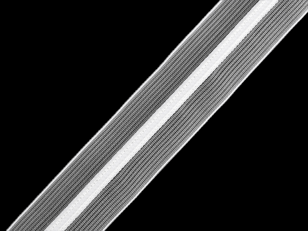 Zips špirálový skrytý No 3 transparentný metráž, na obliečky a šaty