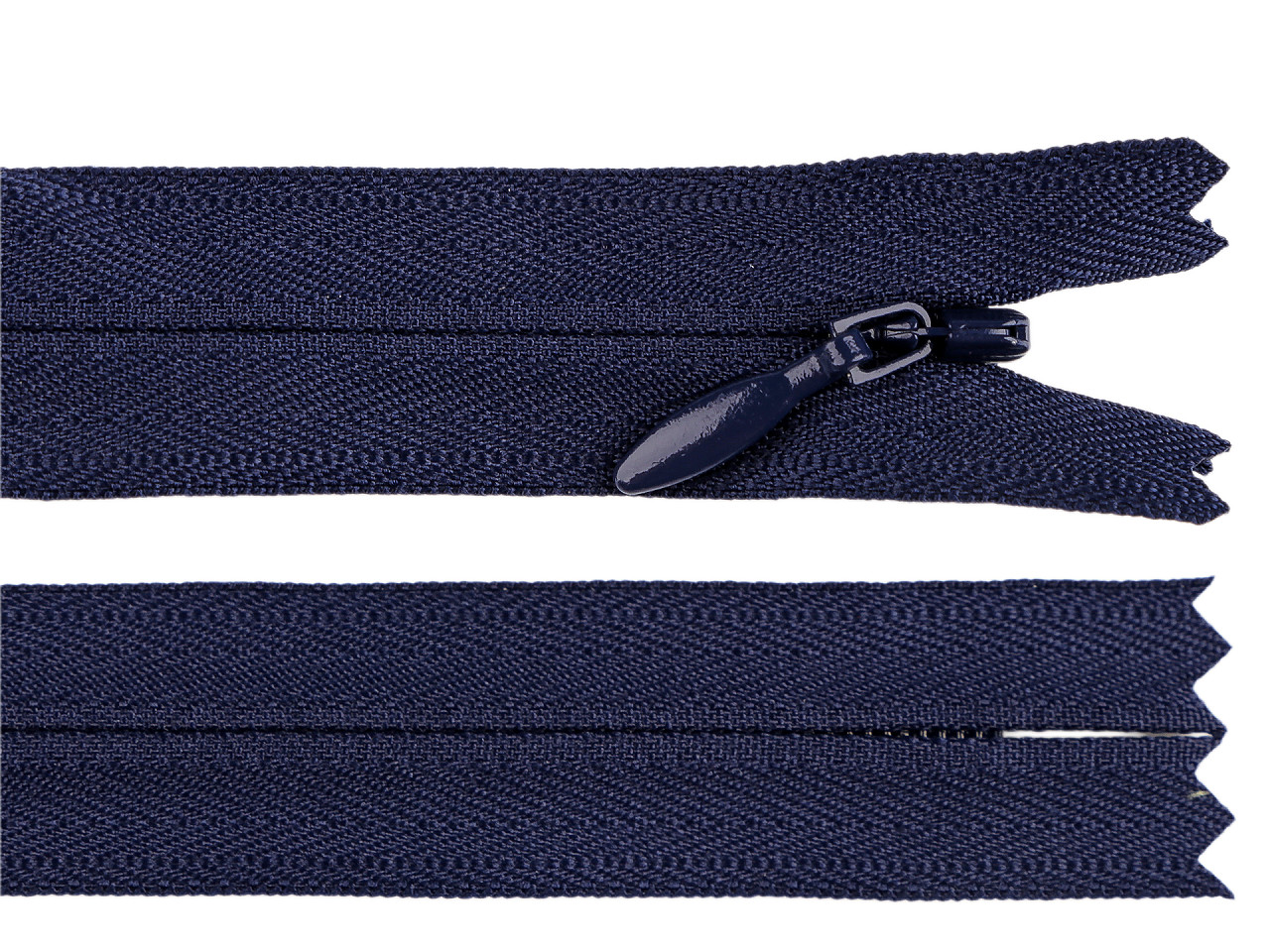 Spirálový zip skrytý YKK No 4 délka 25 cm, střední, 572 béžová světlá