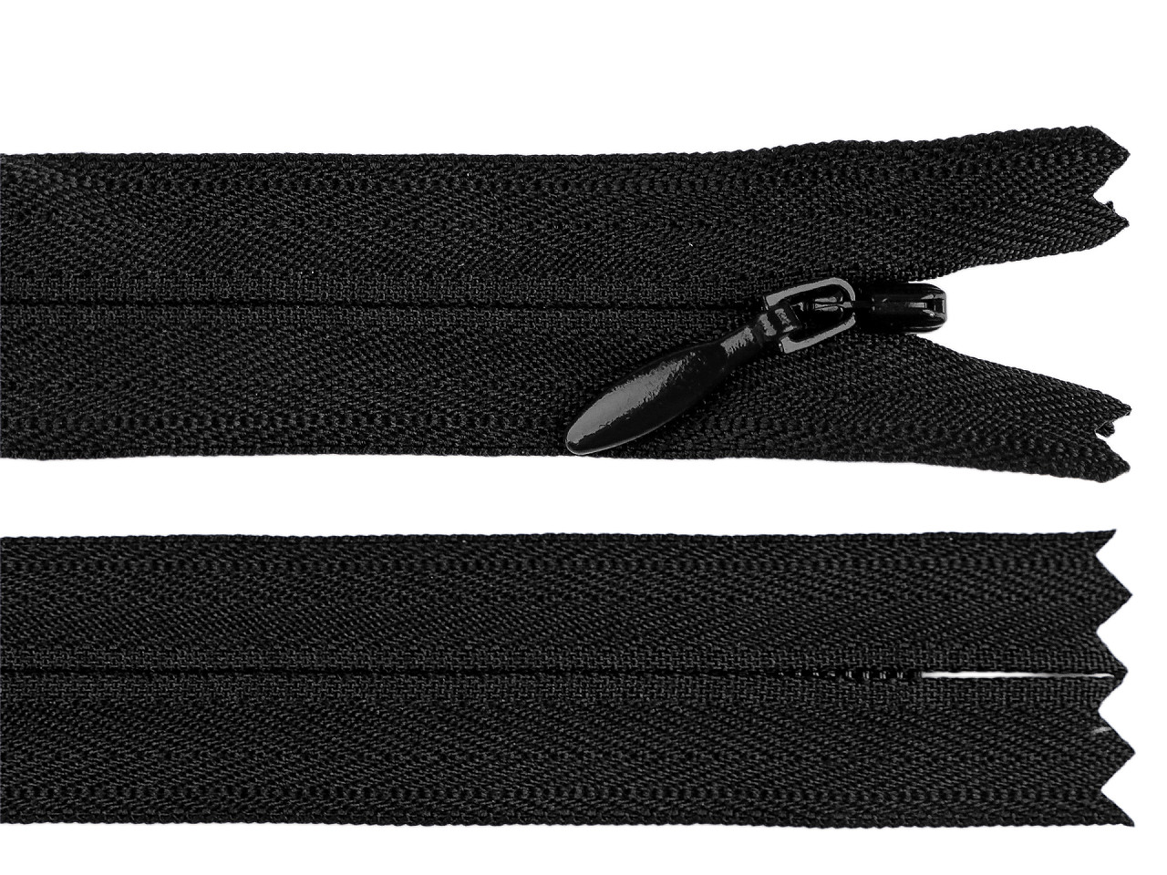 Spirálový zip skrytý YKK No 4 délka 40 cm, střední, 572 béžová světlá
