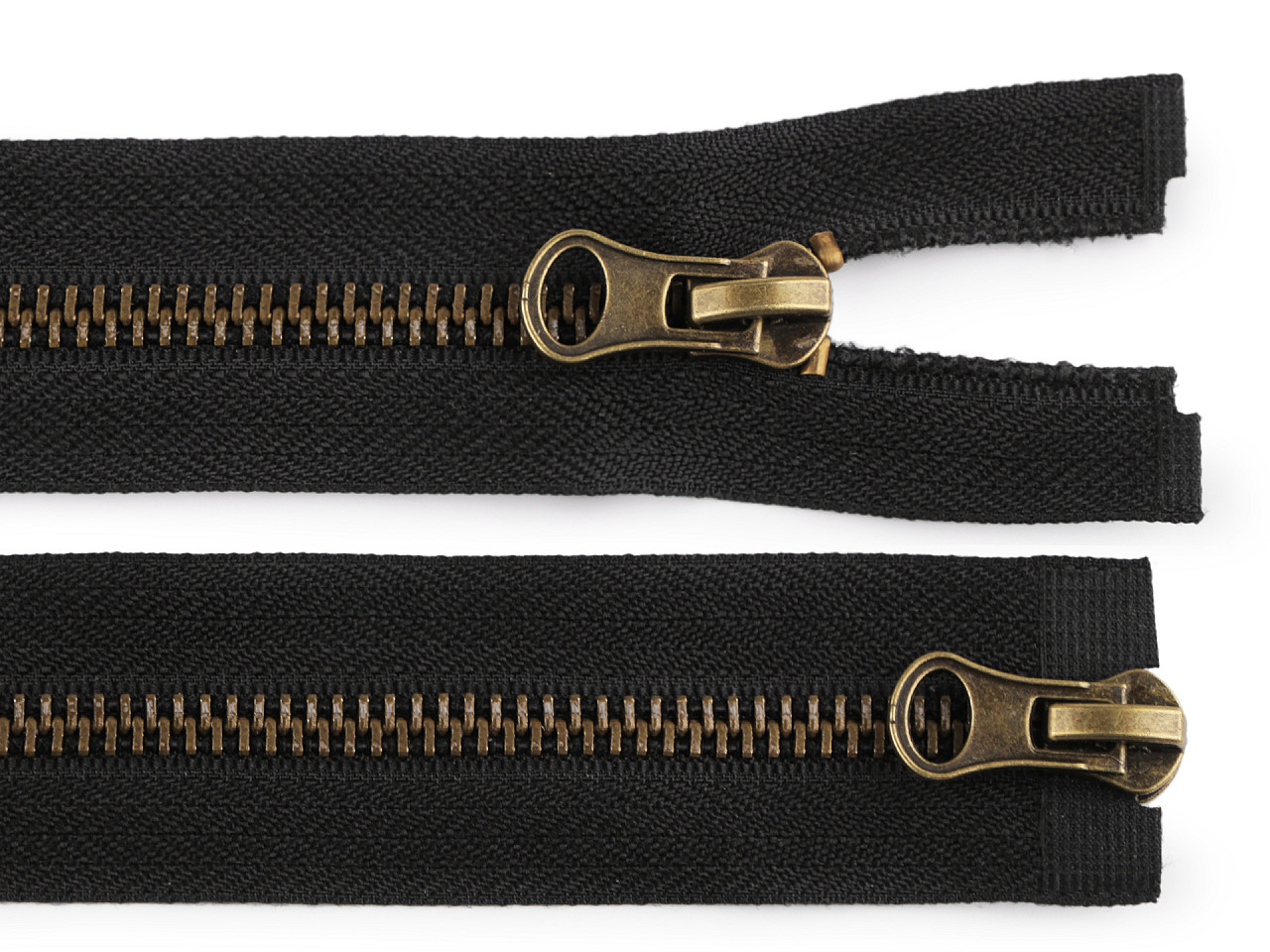 Zips staromosadzný No 5 deliteľný 2 jazdce / dvojcestný 80 cm
