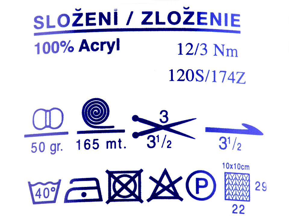 Pletací příze Mimi 50 g, střední, 16 (217) černá