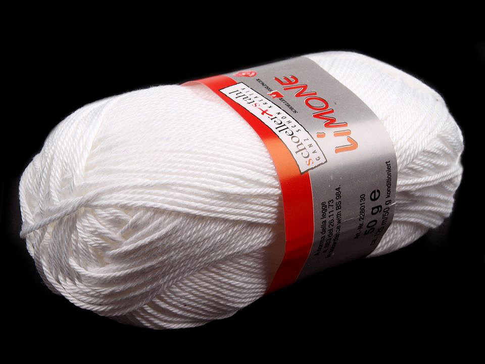 Bavlnená pletacia priadza Limone 50 g