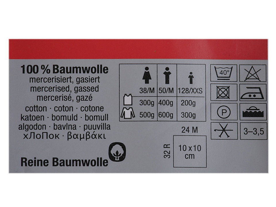 Bavlněná pletací příze Limone 50 g, střední, 37 (201) hnědá