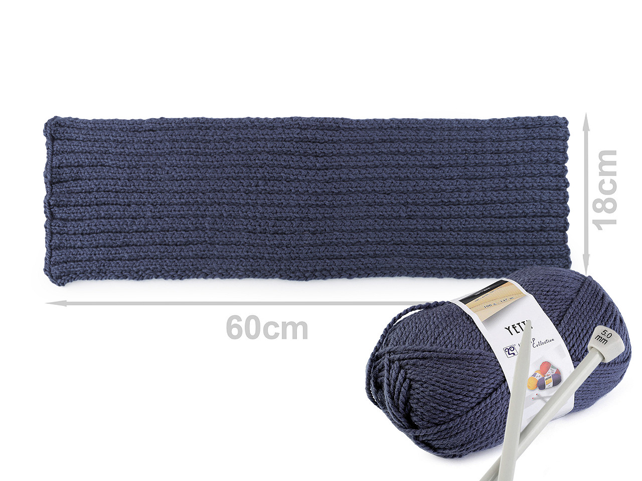 Pletací příze Yetti 100 g, střední, 15 (57094) hnědá písková
