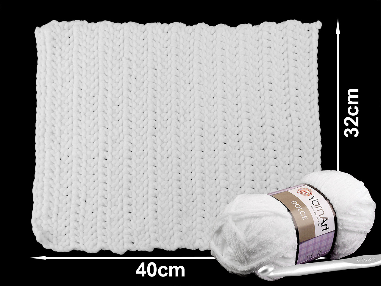 Pletací žinylková příze Dolce 100 g, střední, 38 (791) hnědá ořechová