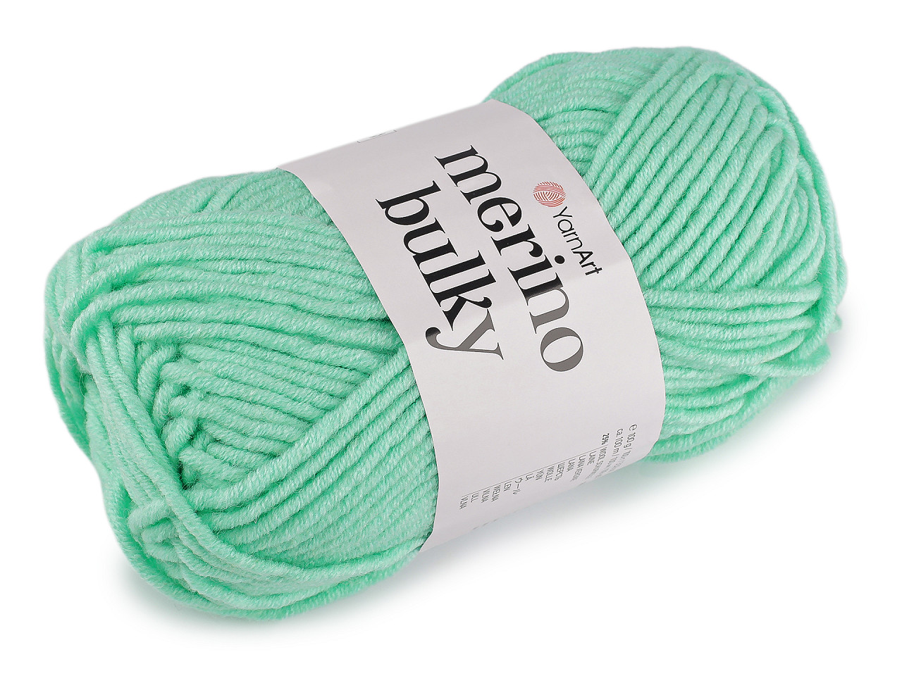 Pletací příze Merino bulky 100 g, střední, 30 (7003) vanilková