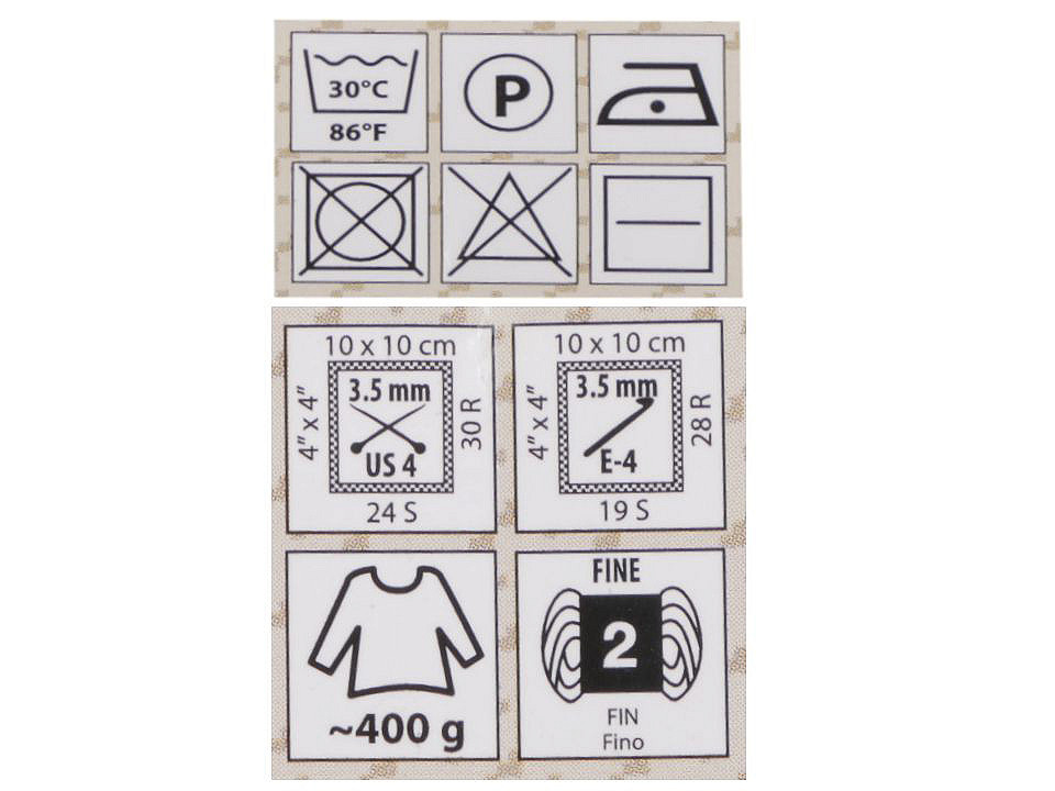 Pletací příze Jeans 50 g, střední, 28 (40) hnědá