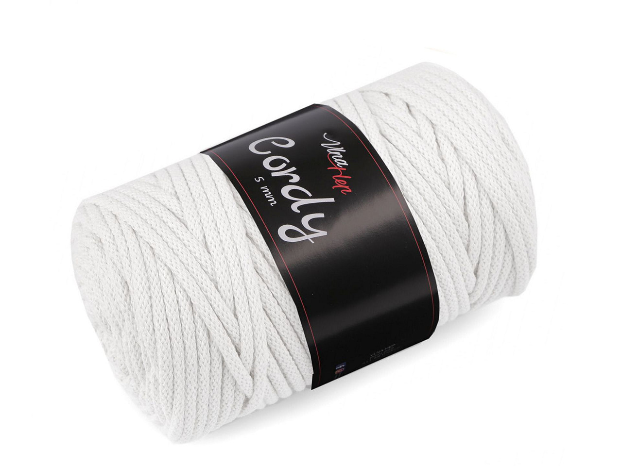 Provázková příze 100 m Cordy, střední, 22 (8009) červená rumělka