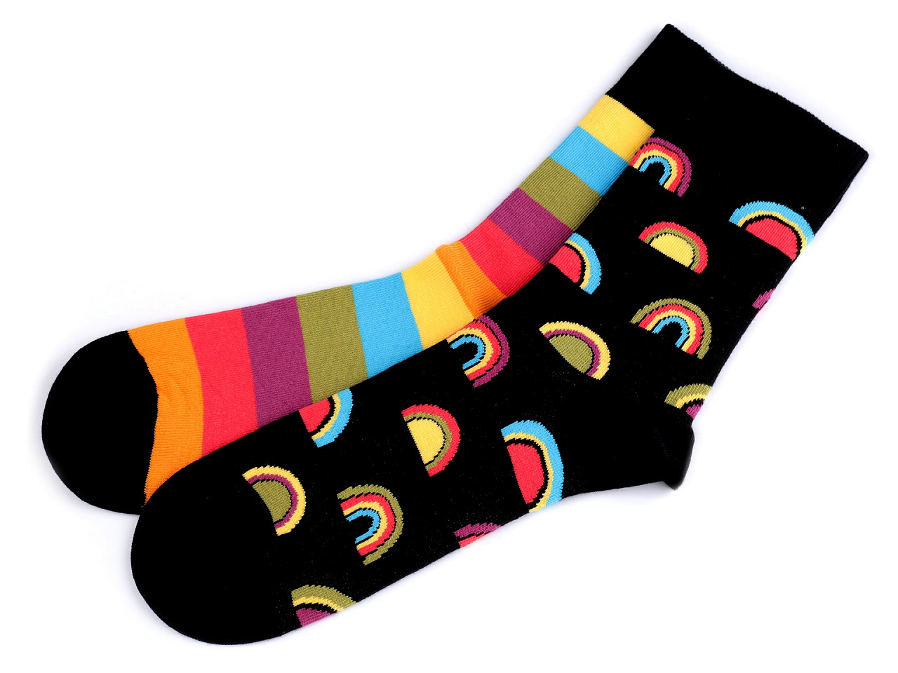 Wola lustige Socken, Baumwolle, (43-46), schwarz, 1 Paar