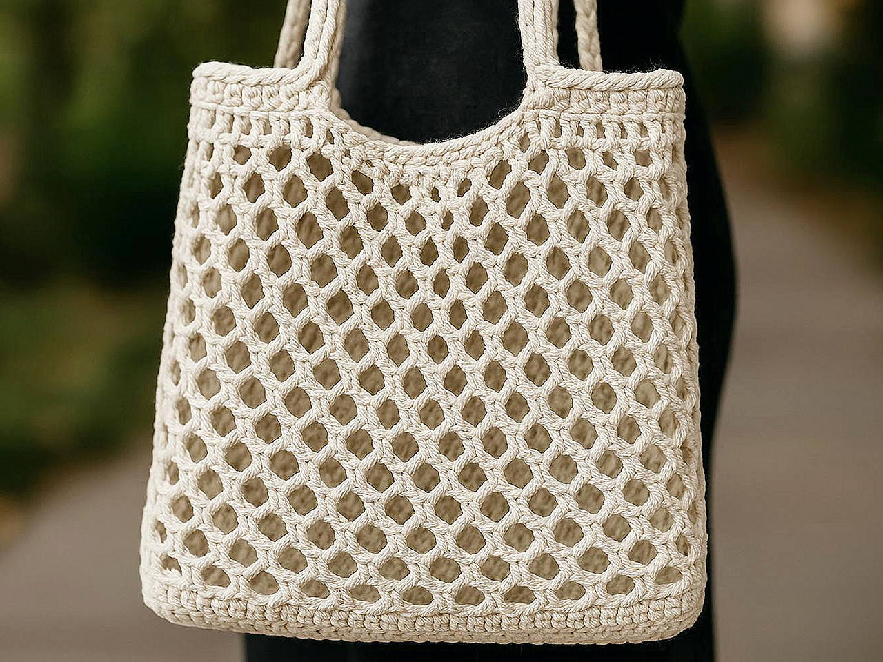 Bavlněná příze macrame Ø2-2,5 mm rozčesávací, střední, 18 ecru