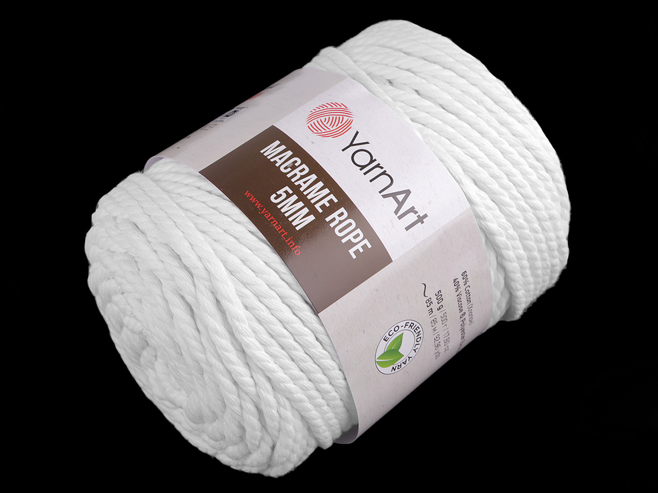 Pletacia priadza Macrame Rope Ø5 mm 500 g rozčesávacia