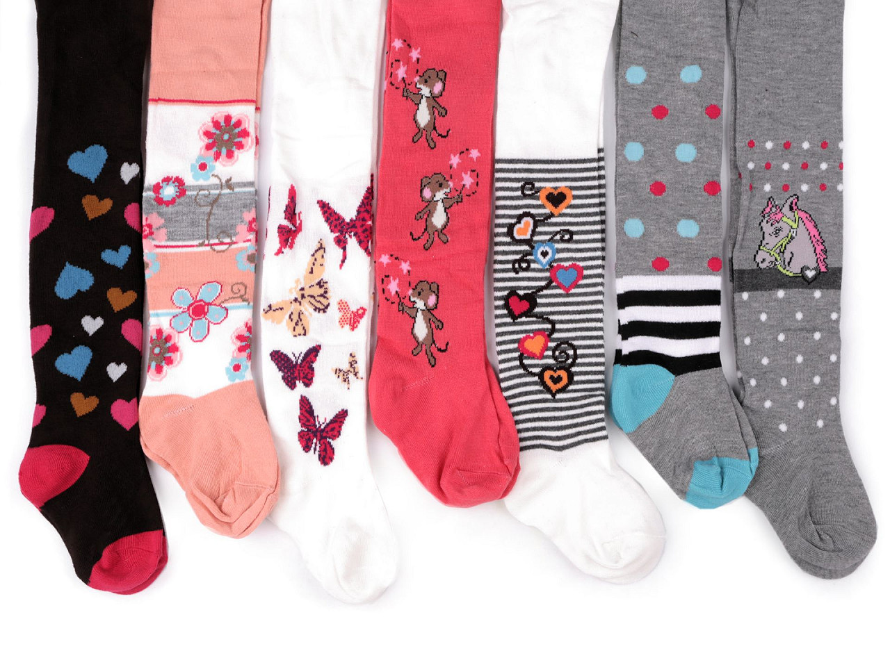 Ciorapi pentru fete, Mărime: 116 - 122, culoare aleatorie, 1 buc
