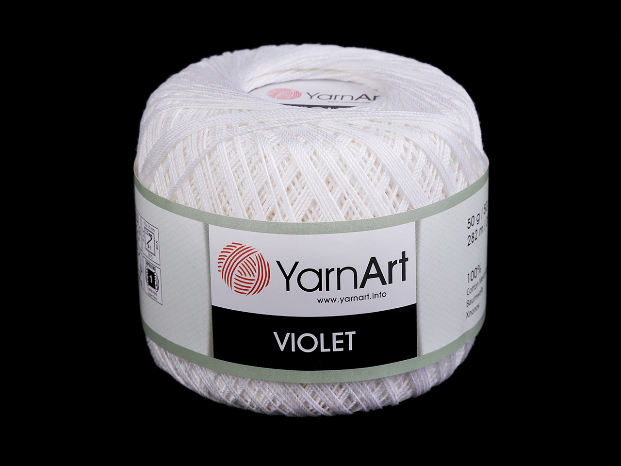 Bavlnená priadza háčkovacia Violet 50 g