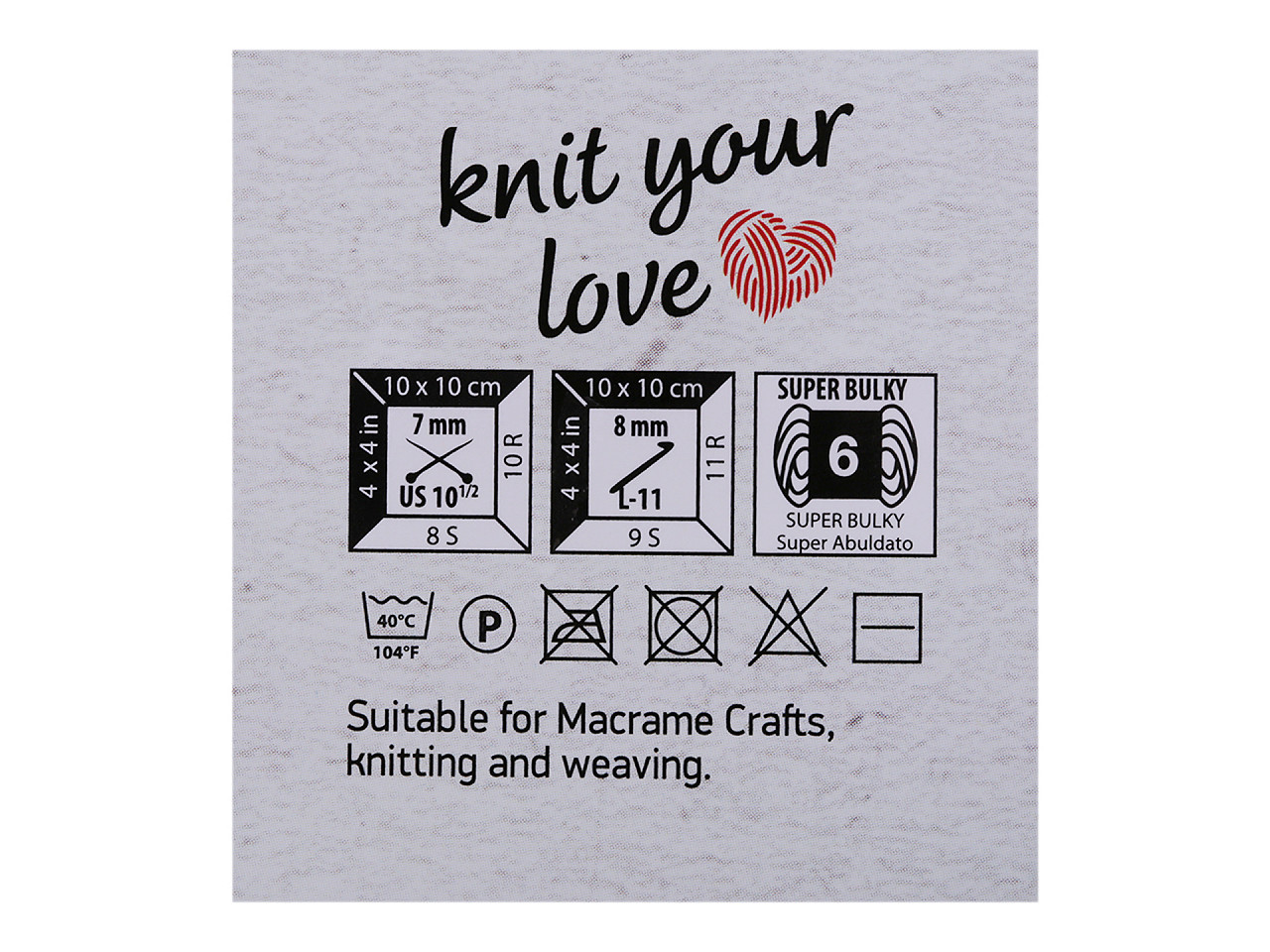 Pletací příze Macrame Braided 250 g, střední, 1 (752) krémová nejsvět.