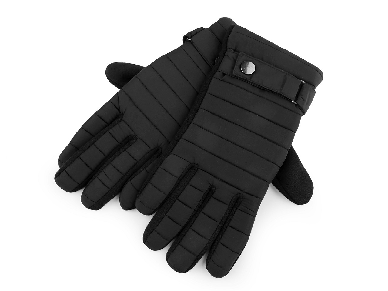 Mănuși căptușite pentru bărbați, Marimea 2XL: 11,5 x 25,5 cm, negre, 1 pereche