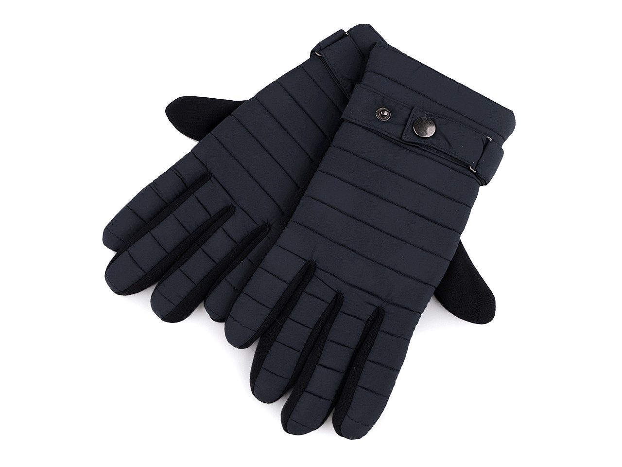Mănuși căptușite pentru bărbați, Mărime XL: 10,5 x 24,5 cm, albastru închis, 1 pereche