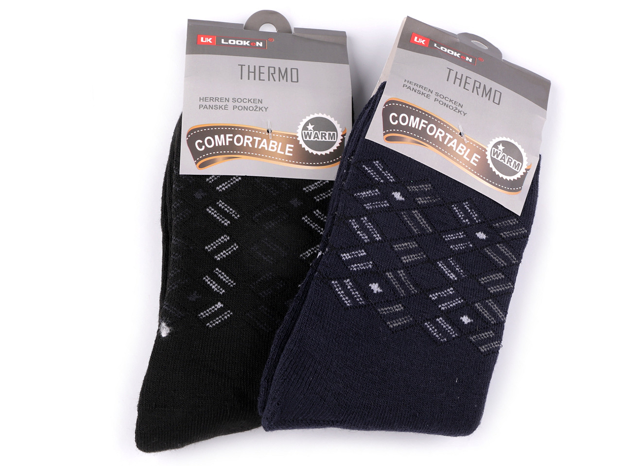 Pánské bavlněné ponožky, střední, 7 (vel. 43-46) černá