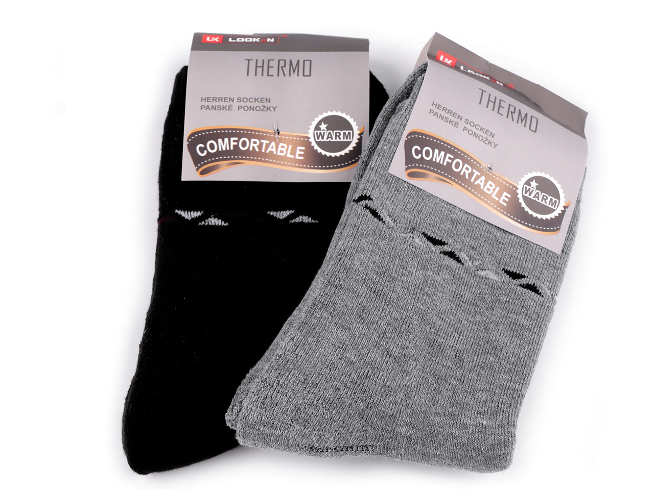 Pánské bavlněné ponožky, střední, 7 (vel. 43-46) černá