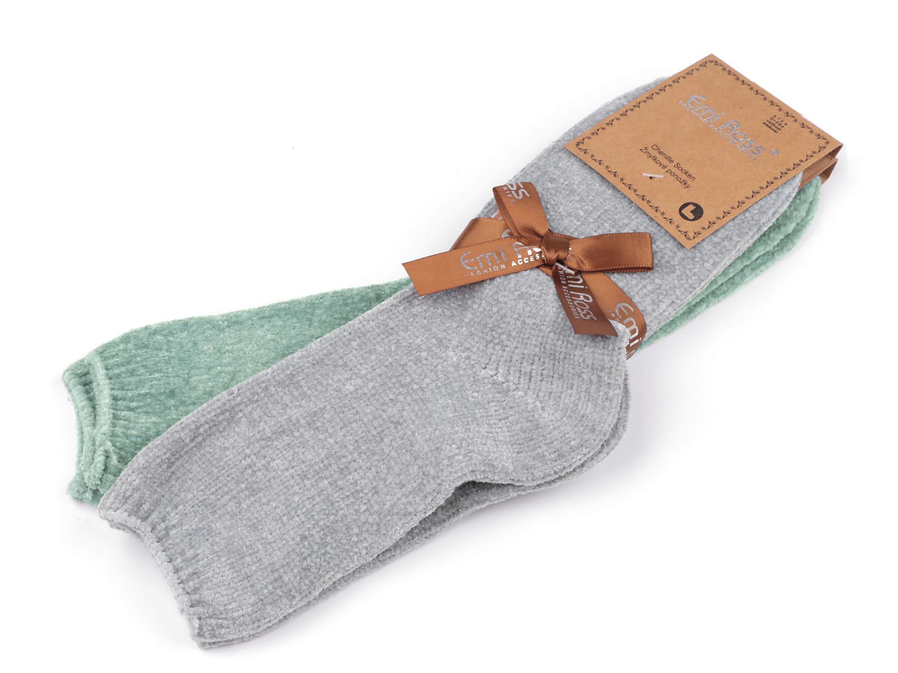 Emi Ross Damen-Chenille-Socken, Größe: 35 - 38, Mix, 2 Paar