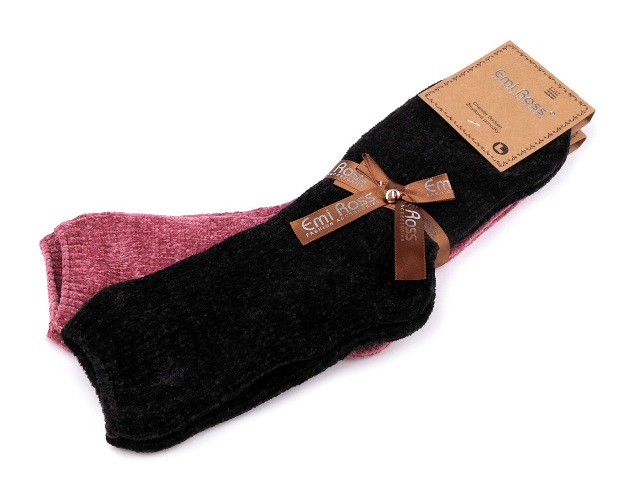 Emi Ross Damen-Chenille-Socken, Größe: 35 - 38, Mix, 2 Paar