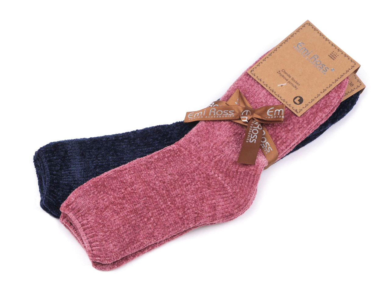 Emi Ross Damen-Chenille-Socken, Größe: 35 - 38, Mix, 2 Paar