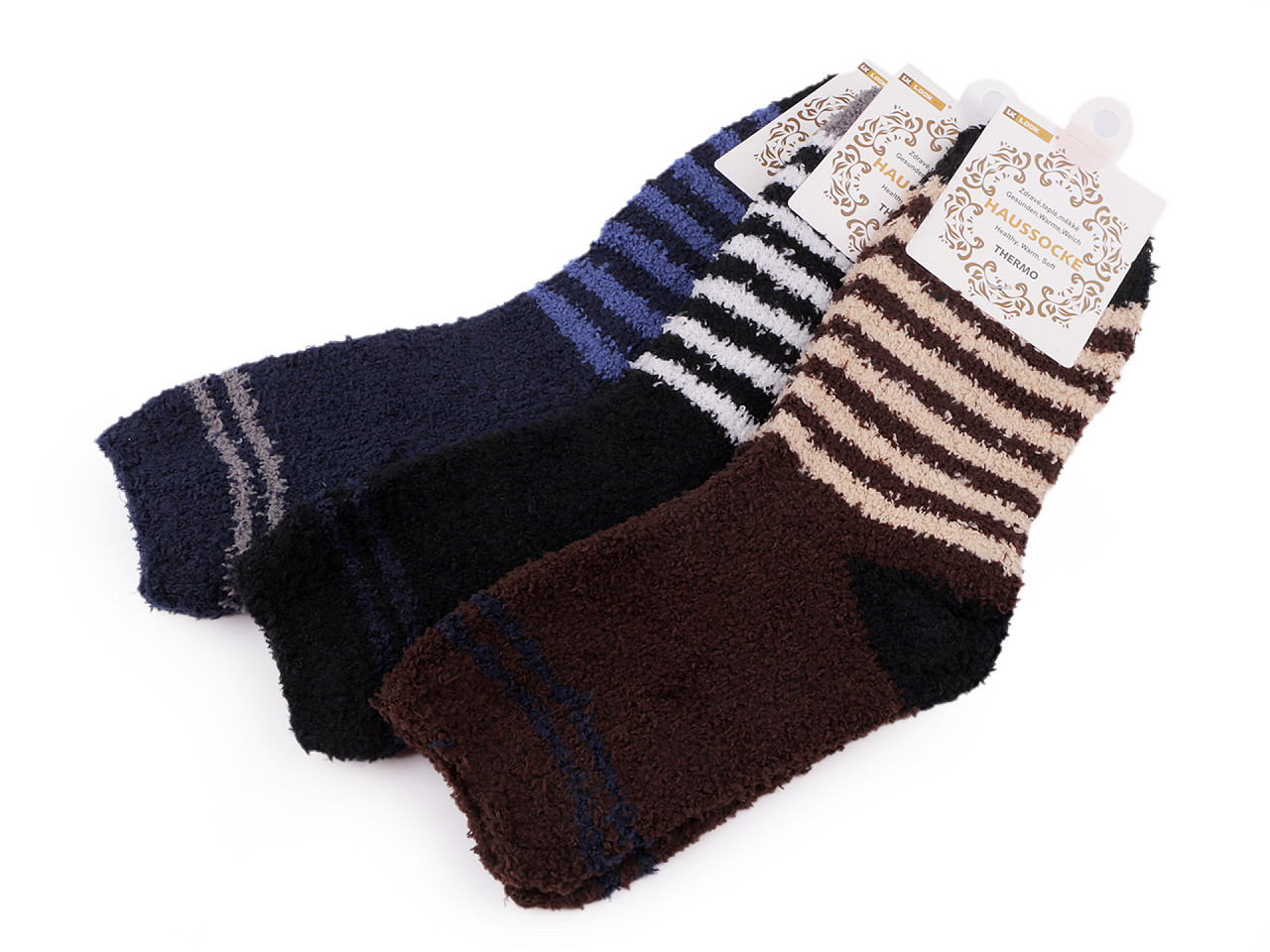Herren Frottee Socken, Größe: 39 - 43, Mix, 3 Paar