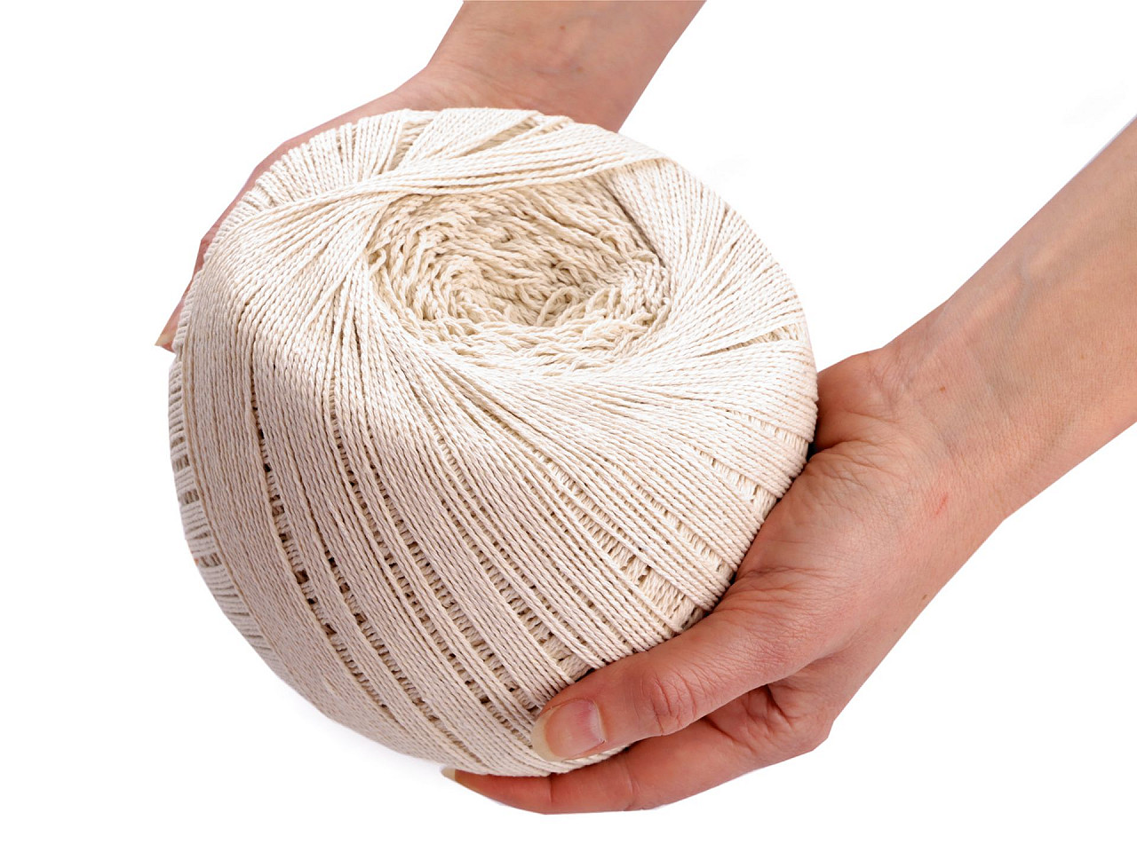 Bavlnená priadza macrame Ø1,5-2 mm rozčesávacia