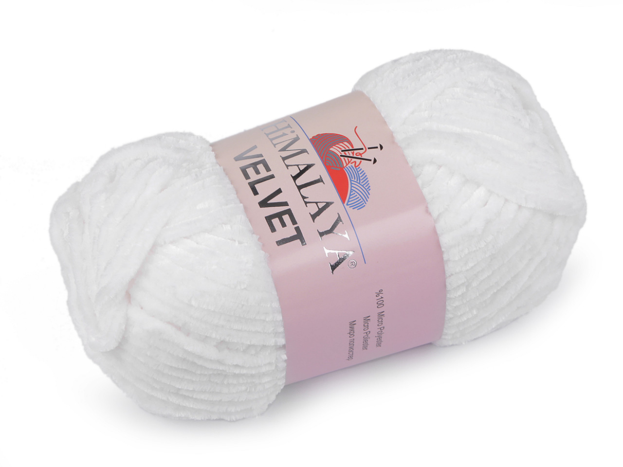 Pletací žinylková příze Velvet 100 g, střední, 12 (90051) šedá světlá