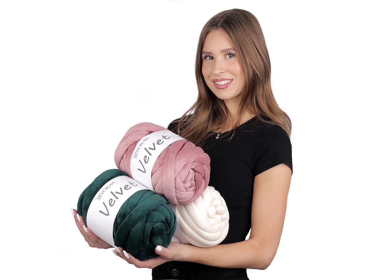 Příze Marshmallow silná Velvet Ø20 mm 500 g, střední, 14 béžová velbloudí