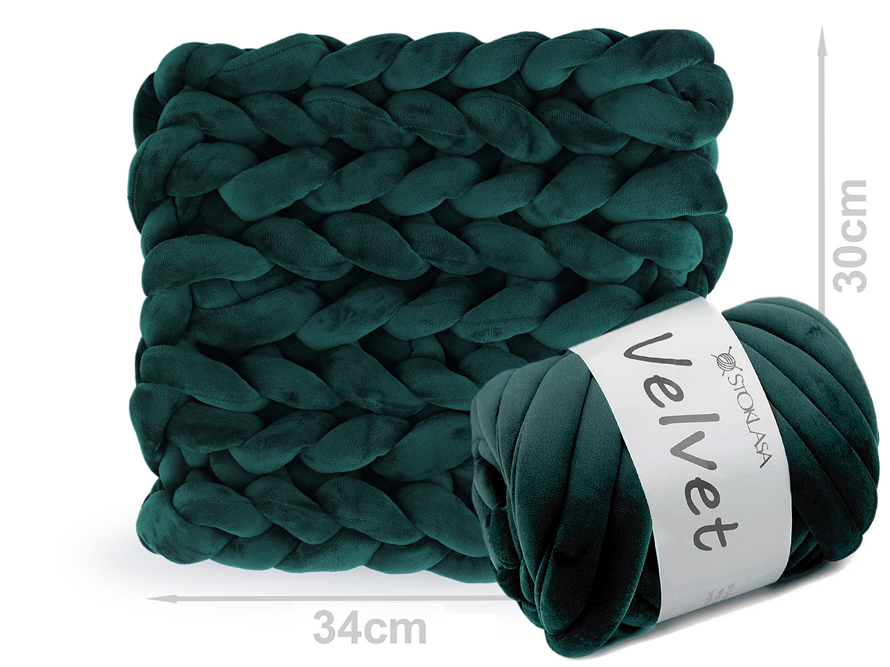 Příze Marshmallow silná Velvet Ø20 mm 500 g, střední, 14 béžová velbloudí