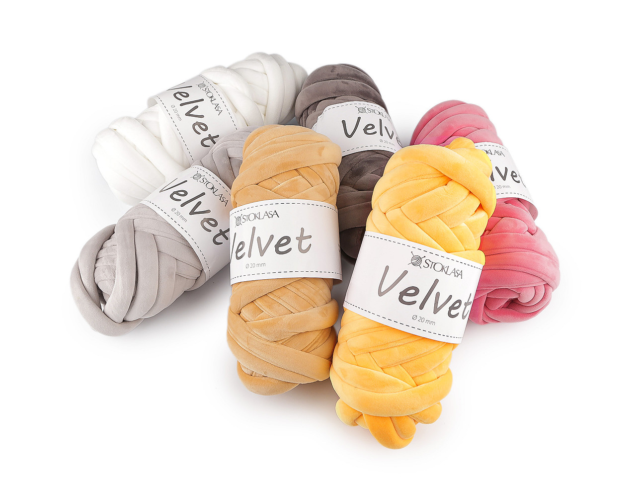 Příze Marshmallow silná Velvet Ø20 mm 500 g, střední, 14 béžová velbloudí