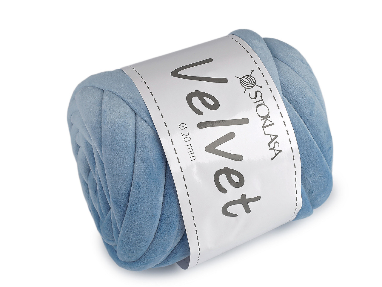 Příze Marshmallow silná Velvet Ø20 mm 500 g, střední, 24 (122) ecru