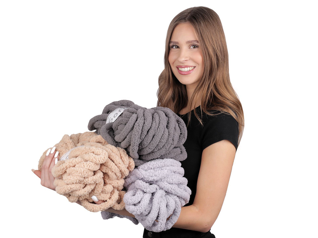 Pletací příze žinylková Soft 250 g, střední, 24 modrá berlínská