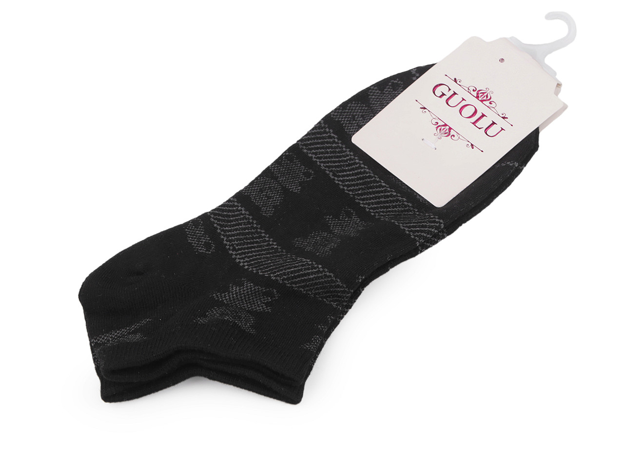 Baumwollsocken für Damen/Mädchen für Turnschuhe, schwarz, 1 Paar