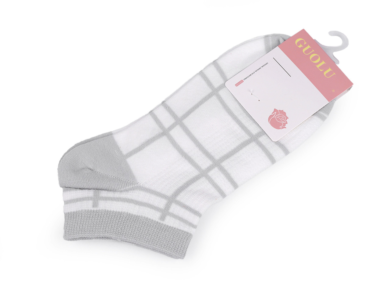 Baumwollsocken für Damen/Mädchen, Knöchelhöhe, weiß, 1 Paar