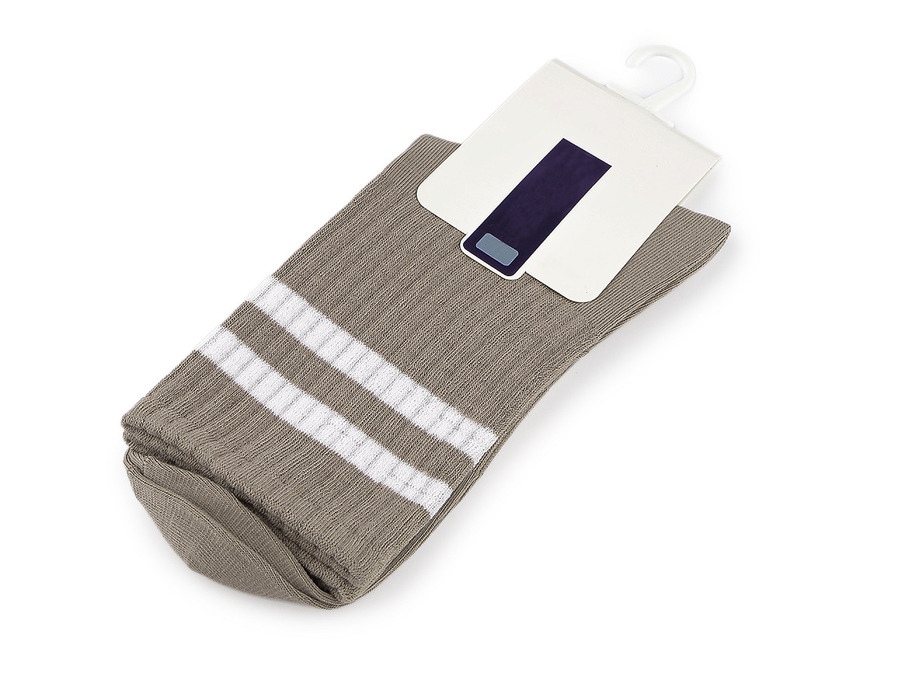 Bavlněné ponožky unisex, velké, 9 (vel. 39-43) šedá prachová