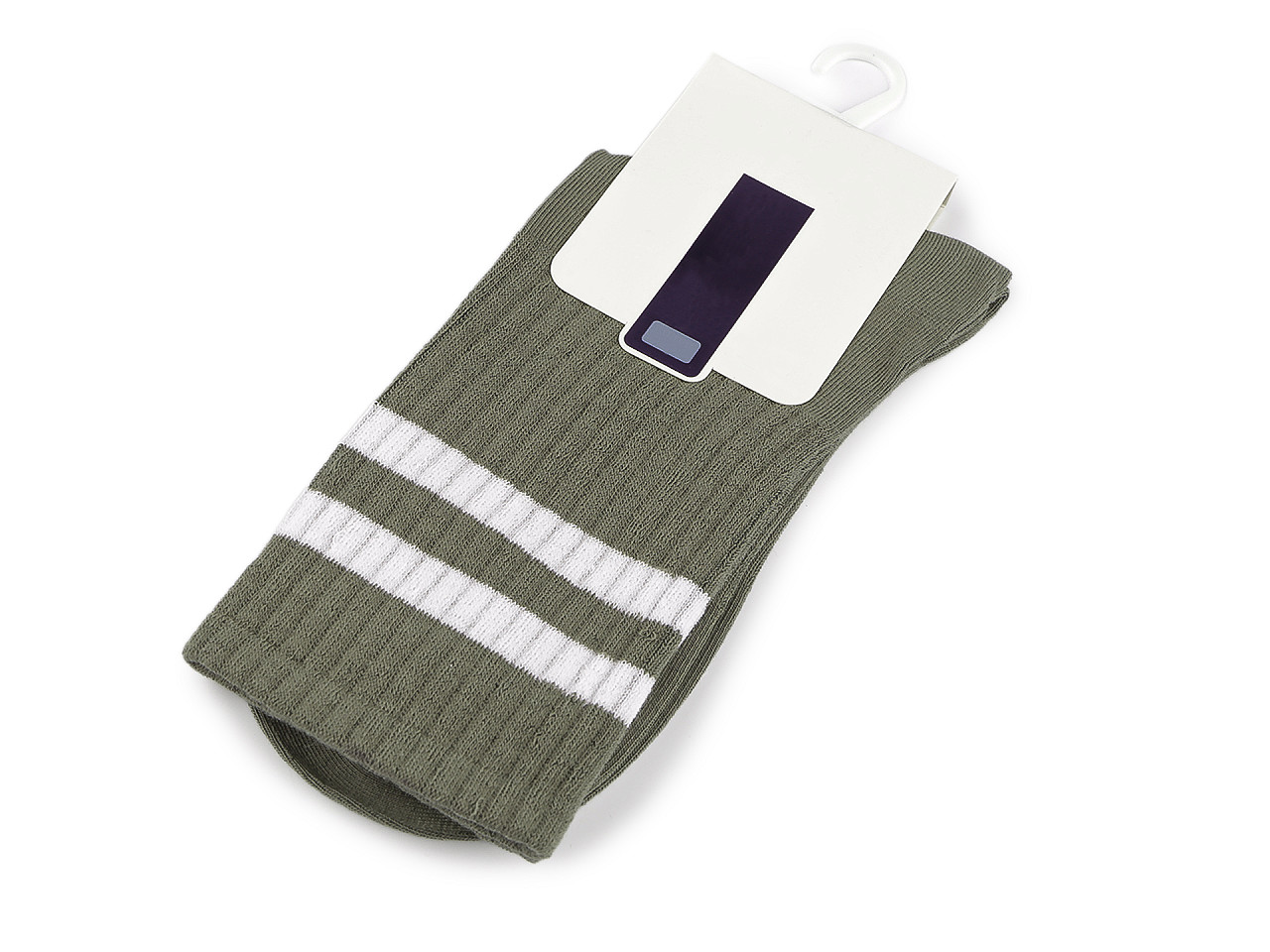 Bavlněné ponožky unisex, velké, 12 (vel. 39-43) zelená
