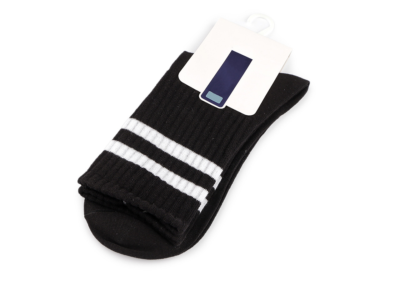 Bavlněné ponožky unisex, velké, 14 (vel. 39-43) černá