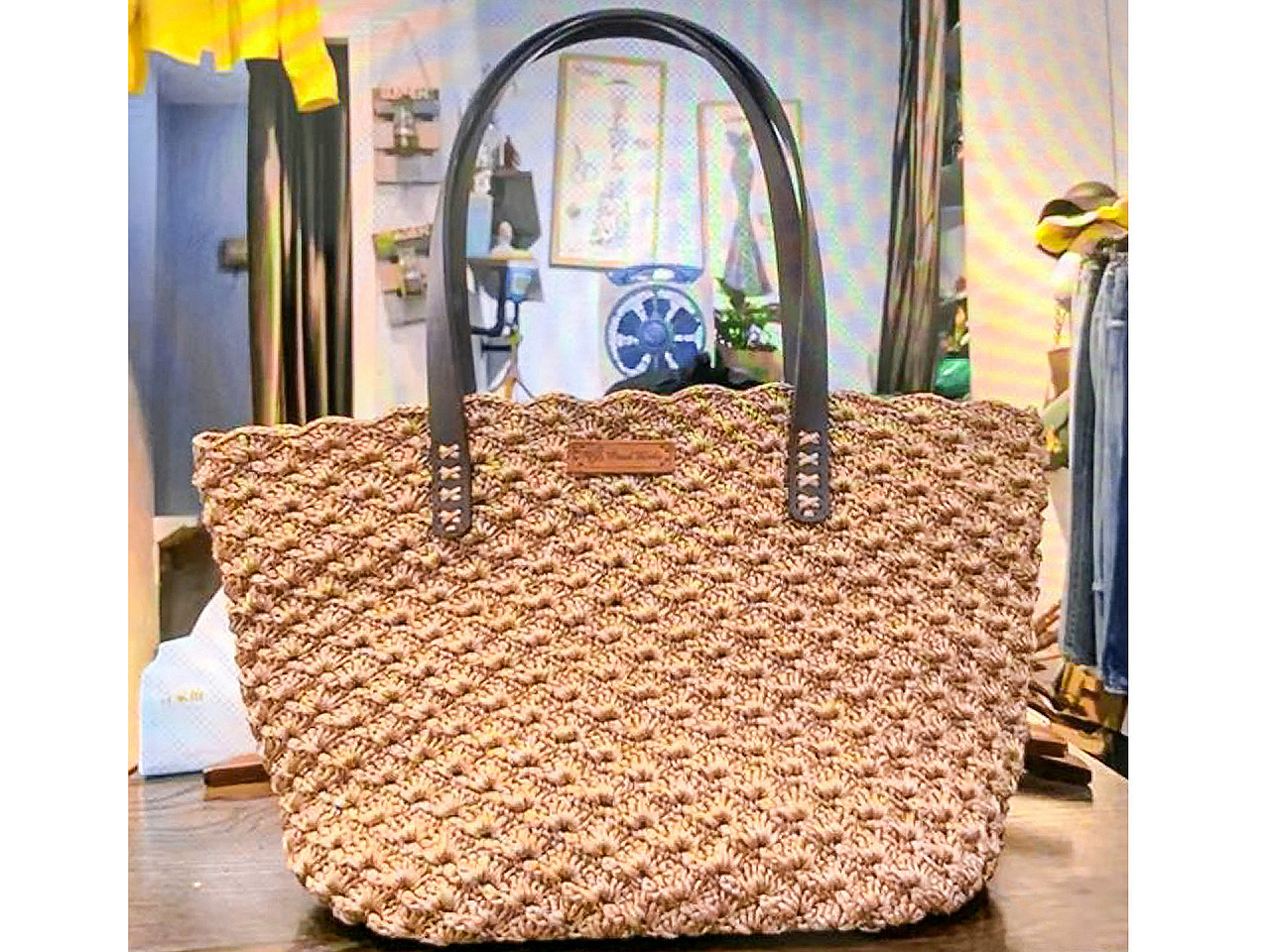 Nylonová pletací příze Taylor 250 g, střední, 15 hořčicová tmavá