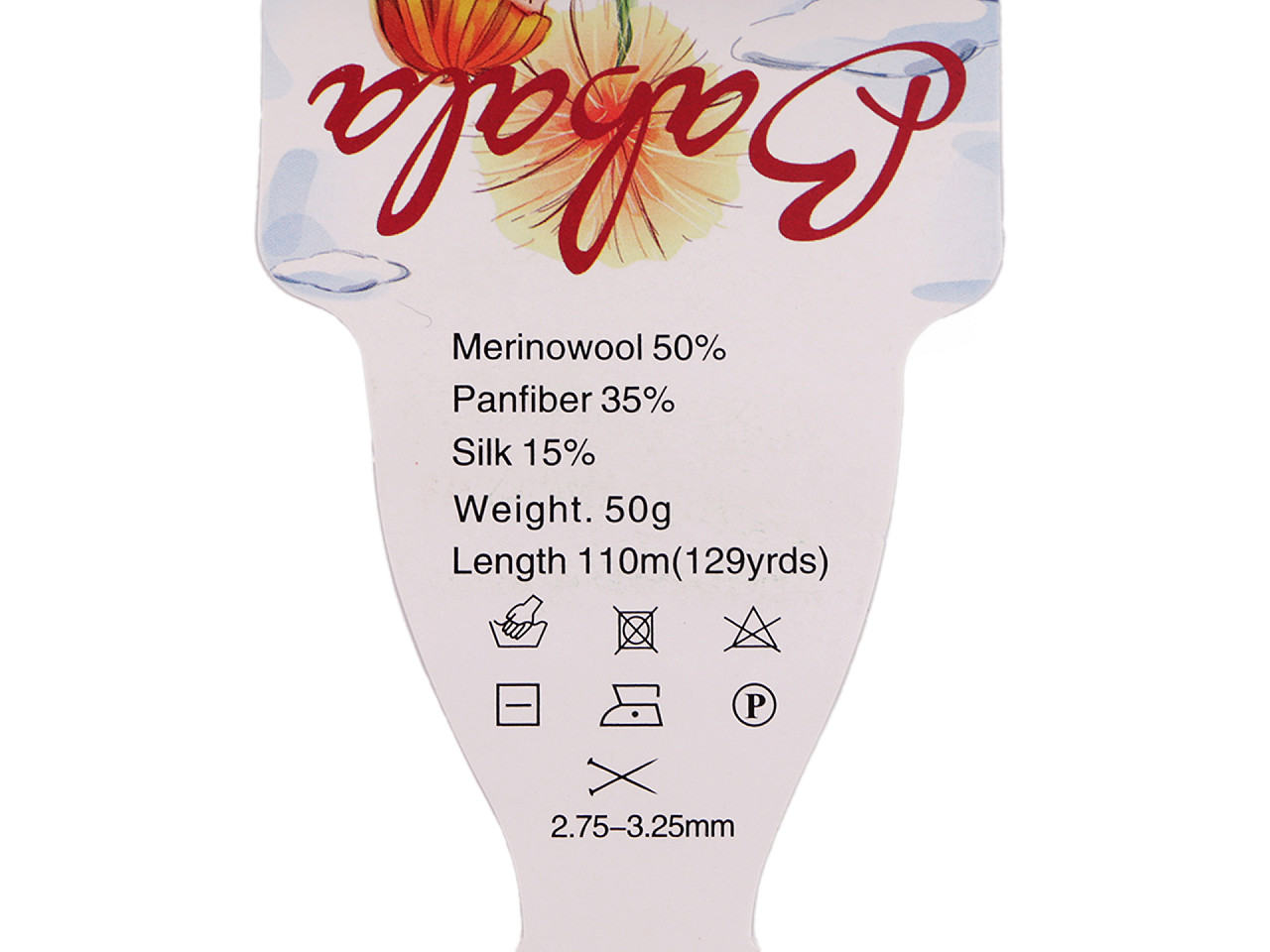 Pletací vlněná, hedvábná příze Babala 50 g, střední, 7 (013) vínová