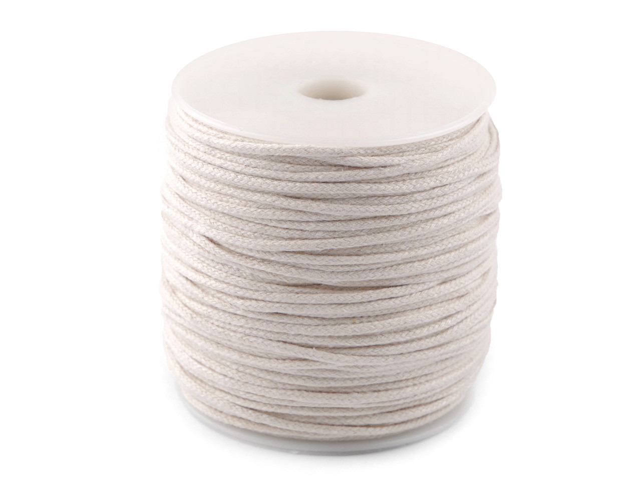 Bavlnená šnúra macrame Ø3 mm splietaná