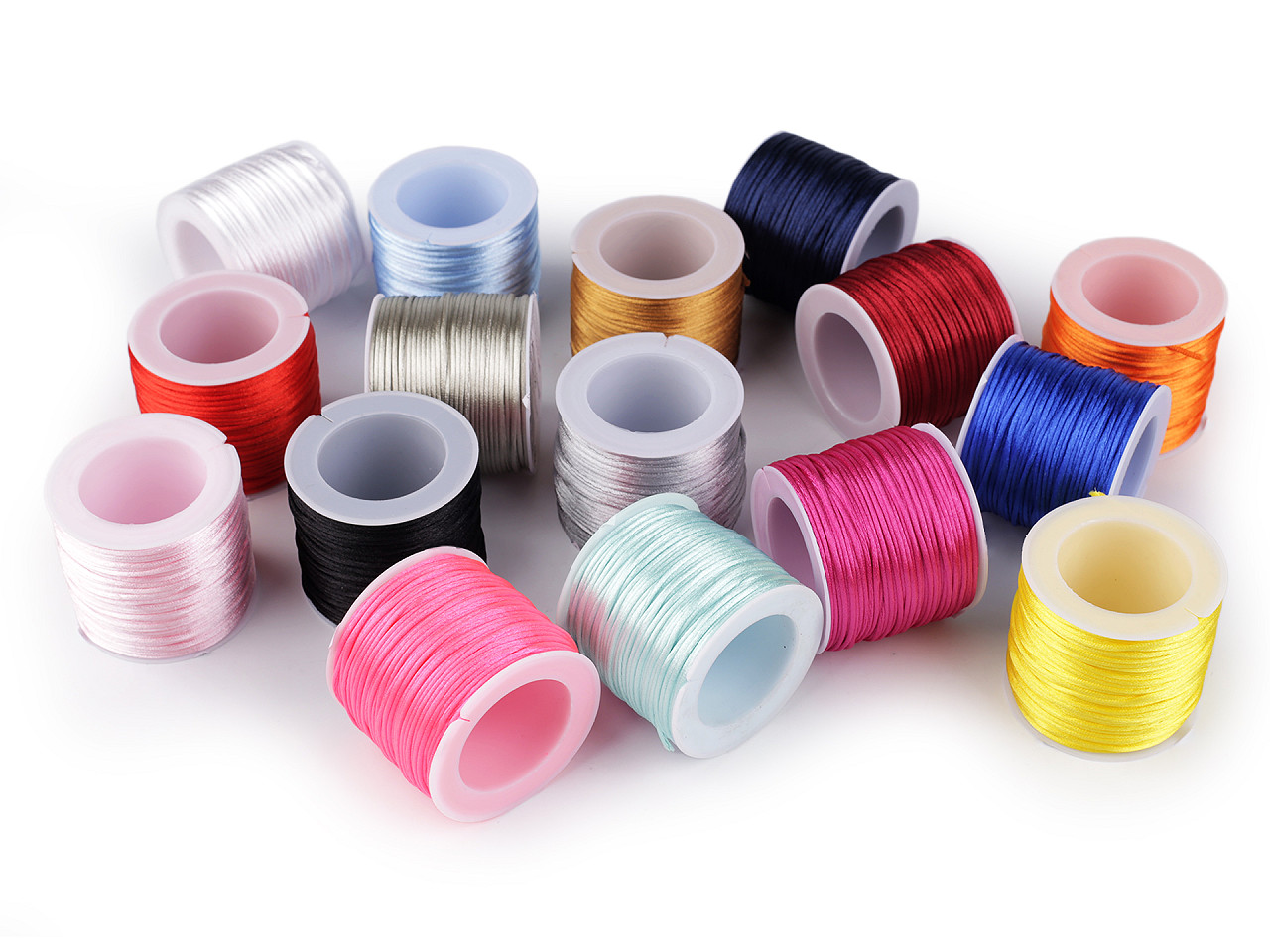 Saténová šňůra Ø1 mm, malé, 13 černá